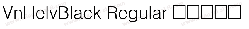 VnHelvBlack Regular字体转换